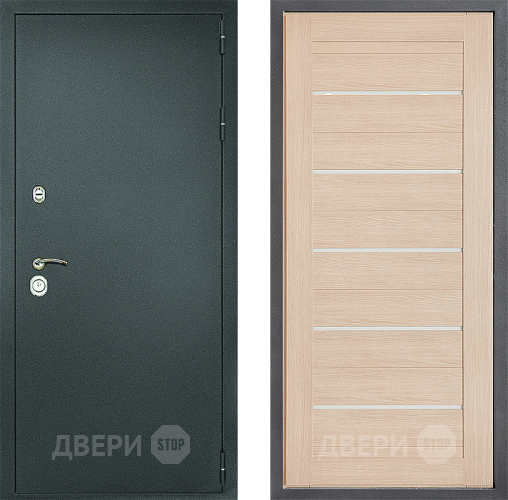 Входная металлическая Дверь Дверной континент Рубикон Серебро Дизайн ФЛ-46 Капучино в Орехово-Зуево