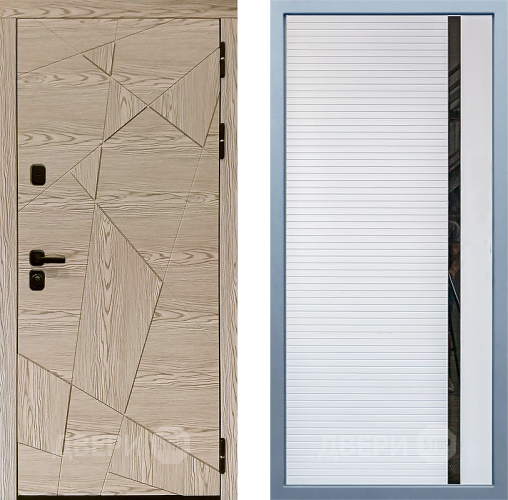 Входная металлическая Дверь Дива МД-97/1 МХ-45 Белый матовый в Орехово-Зуево