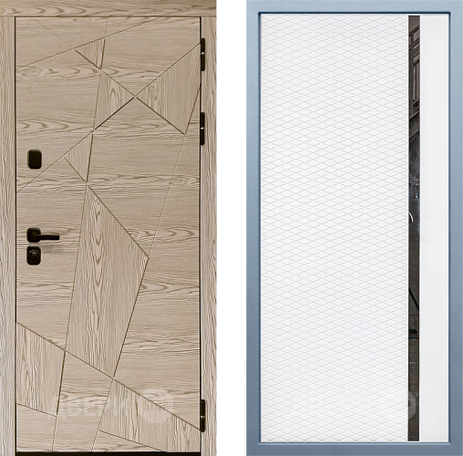 Входная металлическая Дверь Дива МД-97/1 МХ-47 Белый матовый в Орехово-Зуево