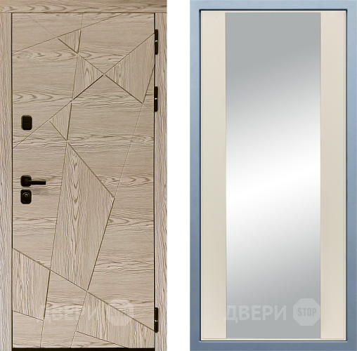 Входная металлическая Дверь Дива МД-97/1 Д-15 Зеркало Шампань в Орехово-Зуево