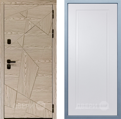 Входная металлическая Дверь Дива МД-97/1 Н-10 Белый в Орехово-Зуево