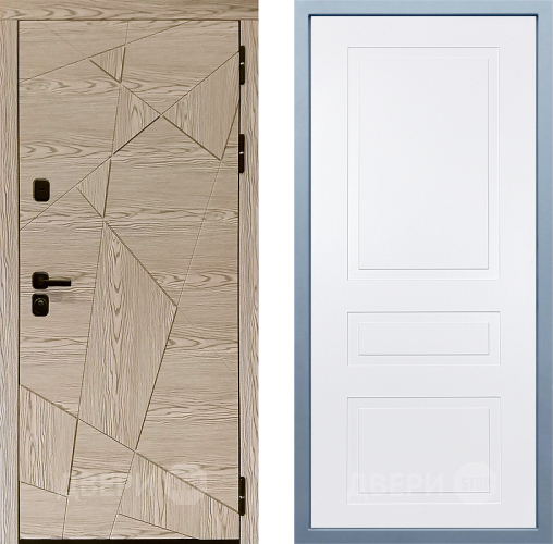 Входная металлическая Дверь Дива МД-97/1 Н-13 Белый в Орехово-Зуево