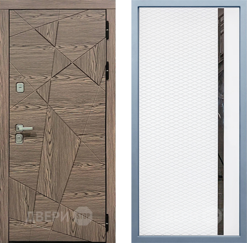 Входная металлическая Дверь Дива МД-97/2 МХ-47 Белый матовый в Орехово-Зуево