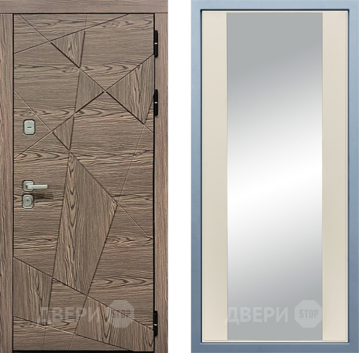 Входная металлическая Дверь Дива МД-97/2 Д-15 Зеркало Шампань в Орехово-Зуево