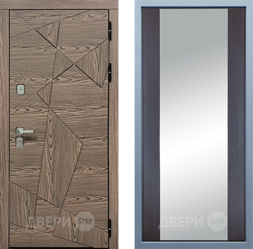 Входная металлическая Дверь Дива МД-97/2 Д-15 Зеркало Венге в Орехово-Зуево