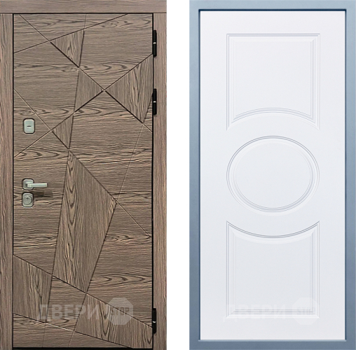 Входная металлическая Дверь Дива МД-97/2 Д-8 Белый в Орехово-Зуево