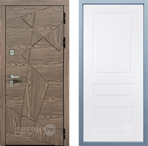 Входная металлическая Дверь Дива МД-97/2 Н-13 Белый в Орехово-Зуево