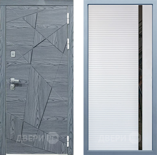 Входная металлическая Дверь Дива МД-97/3 МХ-45 Белый матовый в Орехово-Зуево