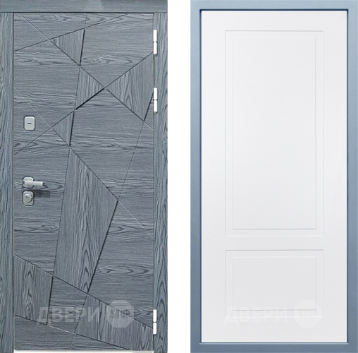 Входная металлическая Дверь Дива МД-97/3 Н-7 Белый в Орехово-Зуево