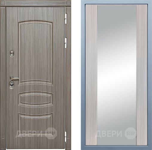 Дверь Дива МД-42 Д-15 Зеркало Сандал белый в Орехово-Зуево