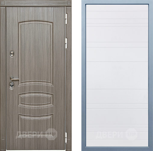 Входная металлическая Дверь Дива МД-42 Д-5 Белый в Орехово-Зуево