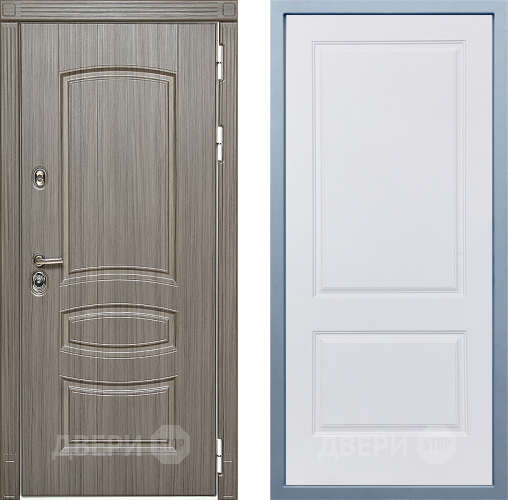 Входная металлическая Дверь Дива МД-42 Д-7 Белый в Орехово-Зуево