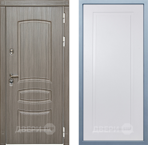 Входная металлическая Дверь Дива МД-42 Н-10 Белый в Орехово-Зуево