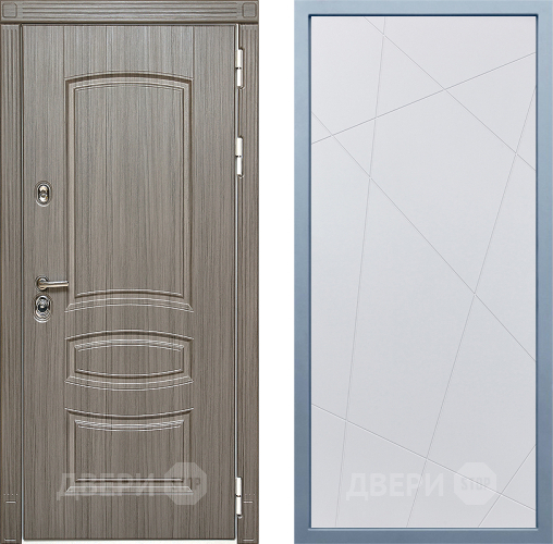 Входная металлическая Дверь Дива МД-42 Д-11 Белый в Орехово-Зуево