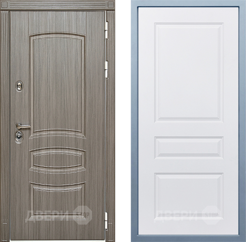 Входная металлическая Дверь Дива МД-42 Д-13 Белый в Орехово-Зуево