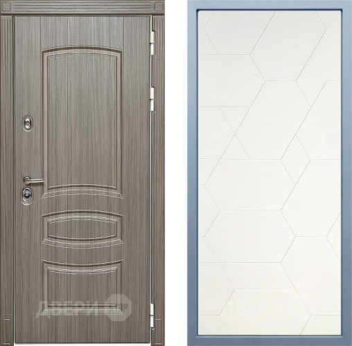 Входная металлическая Дверь Дива МД-42 М-16 Белый в Орехово-Зуево