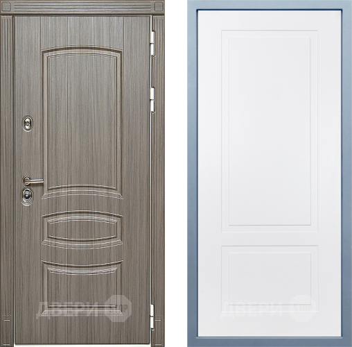 Входная металлическая Дверь Дива МД-42 Н-7 Белый в Орехово-Зуево