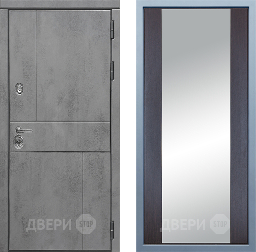 Входная металлическая Дверь Дива МД-48 Д-15 Зеркало Венге в Орехово-Зуево