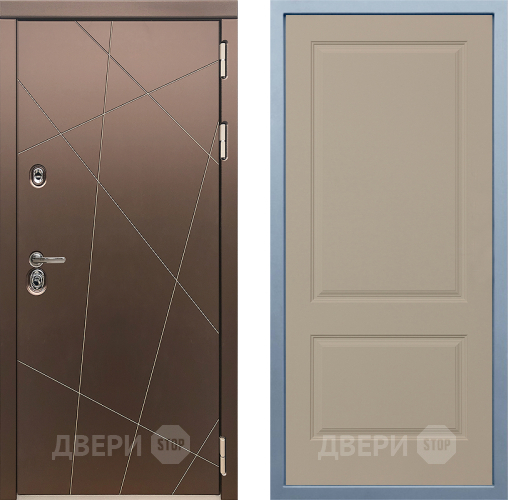 Входная металлическая Дверь Дива МД-50 Д-7 Шампань в Орехово-Зуево