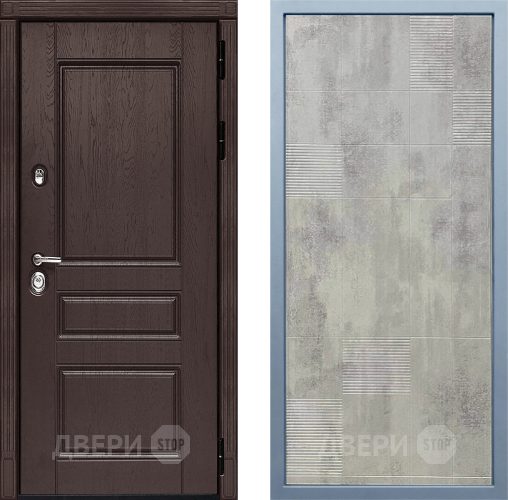 Входная металлическая Дверь Дива МД-90 Д-4 Бетон темный в Орехово-Зуево