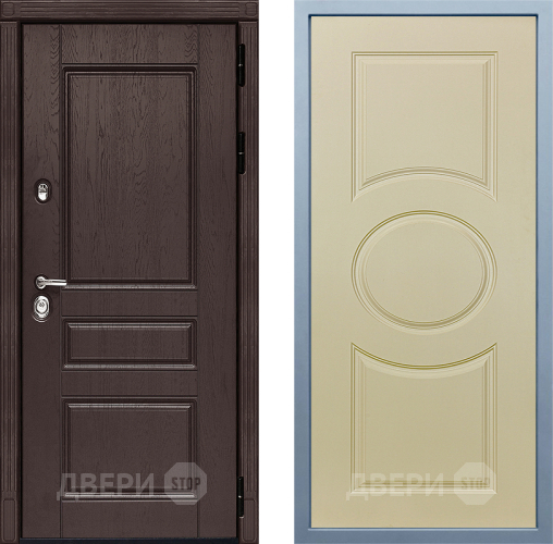 Входная металлическая Дверь Дива МД-90 Д-8 Шампань в Орехово-Зуево