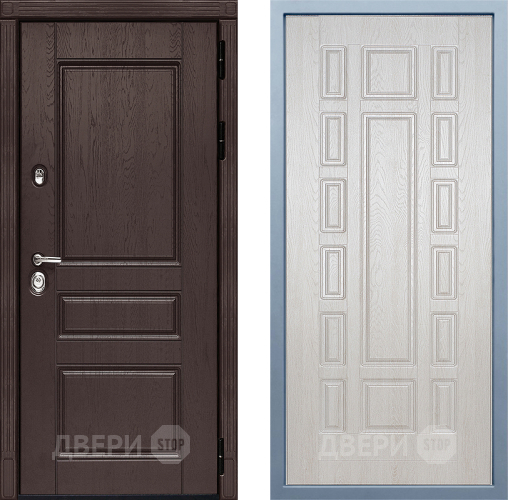 Входная металлическая Дверь Дива МД-90 М-2 Дуб филадельфия крем в Орехово-Зуево