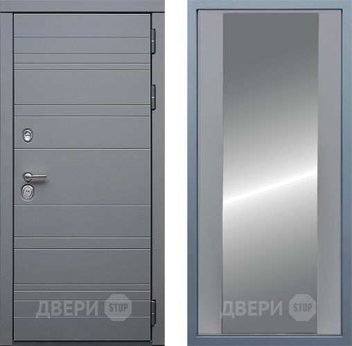 Входная металлическая Дверь Дива МД-39 Д-15 Зеркало Силк Маус в Орехово-Зуево