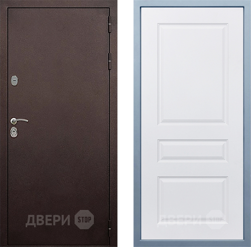 Дверь Дива МД-40 Медь Д-13 Белый в Орехово-Зуево