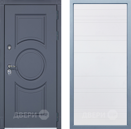 Входная металлическая Дверь Дива МХ-30 STR Д-5 Белый в Орехово-Зуево