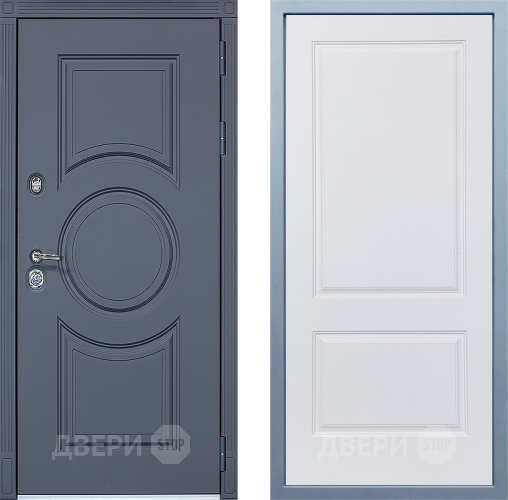 Входная металлическая Дверь Дива МХ-30 STR Д-7 Белый в Орехово-Зуево