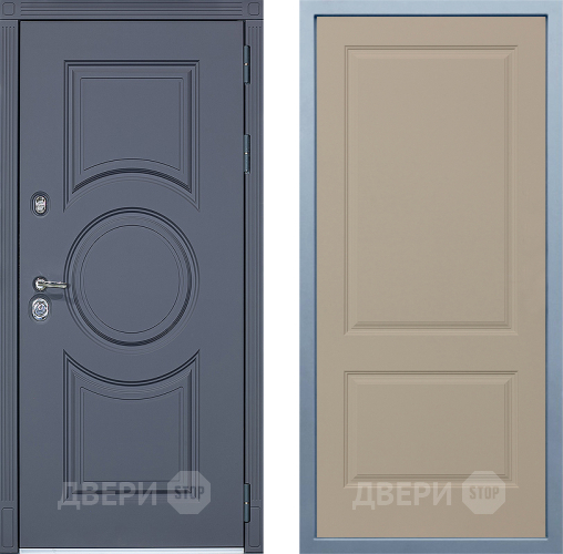 Входная металлическая Дверь Дива МХ-30 STR Д-7 Шампань в Орехово-Зуево