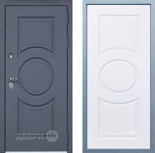 Входная металлическая Дверь Дива МХ-30 STR Д-8 Белый в Орехово-Зуево