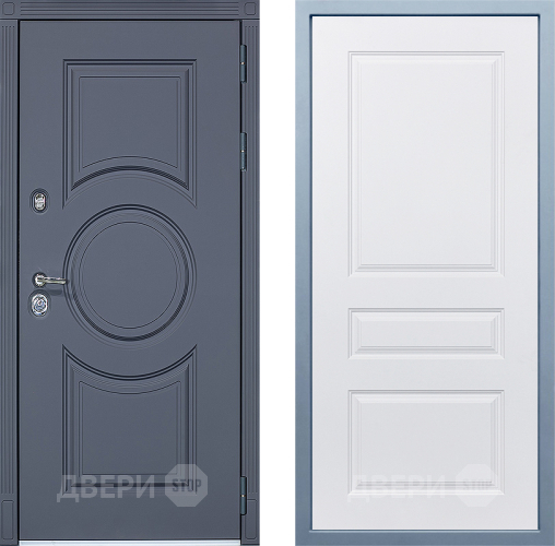 Входная металлическая Дверь Дива МХ-30 STR Д-13 Белый в Орехово-Зуево