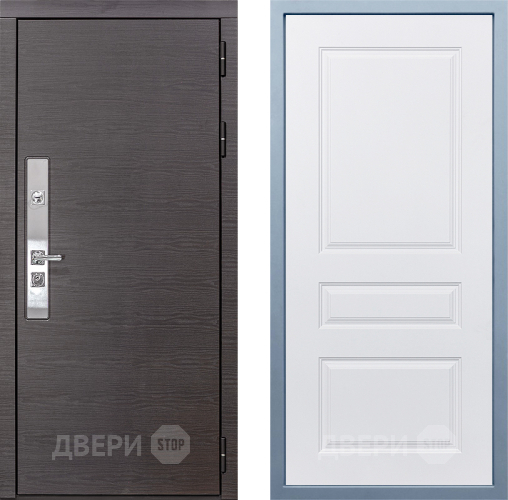 Входная металлическая Дверь Дива МХ-39 STR Д-13 Белый в Орехово-Зуево