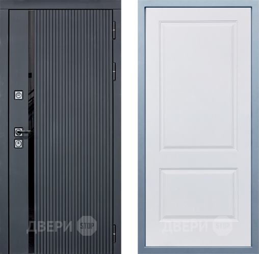 Входная металлическая Дверь Дива МХ-46 STR Д-7 Белый в Орехово-Зуево