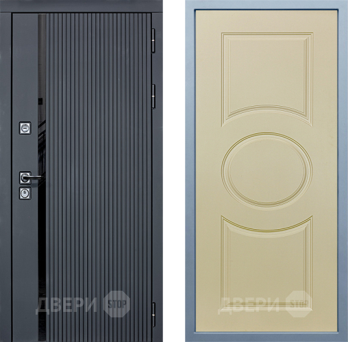 Входная металлическая Дверь Дива МХ-46 STR Д-8 Шампань в Орехово-Зуево