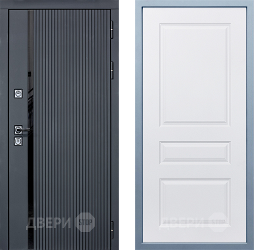 Входная металлическая Дверь Дива МХ-46 STR Д-13 Белый в Орехово-Зуево