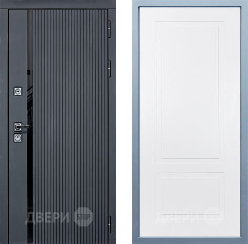 Входная металлическая Дверь Дива МХ-46 STR Н-7 Белый в Орехово-Зуево