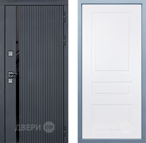 Входная металлическая Дверь Дива МХ-46 STR Н-13 Белый в Орехово-Зуево
