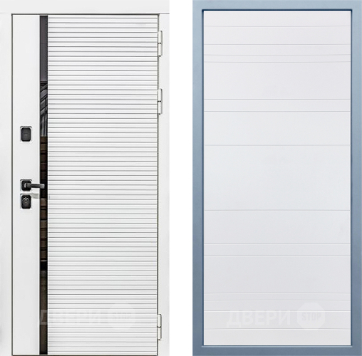 Входная металлическая Дверь Дива МХ-45 Белая STR Д-5 Белый в Орехово-Зуево