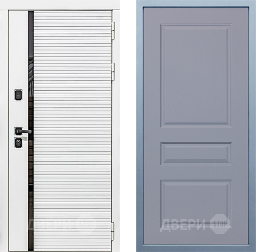 Входная металлическая Дверь Дива МХ-45 Белая STR Д-13 Силк Маус в Орехово-Зуево