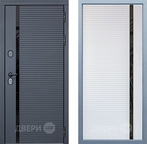 Входная металлическая Дверь Дива МХ-45 STR МХ-45 Белый матовый в Орехово-Зуево