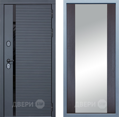 Входная металлическая Дверь Дива МХ-45 STR Д-15 Зеркало Венге в Орехово-Зуево