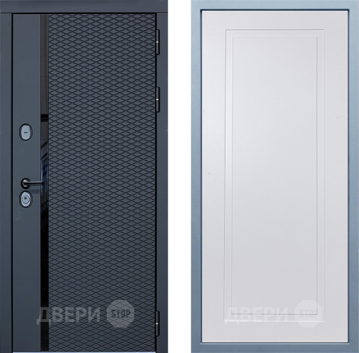 Входная металлическая Дверь Дива МХ-47 STR Н-10 Белый в Орехово-Зуево