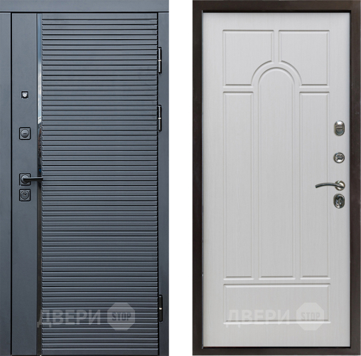 Дверь Престиж Черная Линия Арка Лиственница белая в Орехово-Зуево