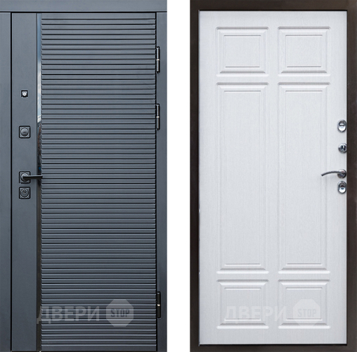 Входная металлическая Дверь Престиж Черная Линия Премиум Лиственница белая в Орехово-Зуево