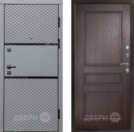 Входная металлическая Дверь Престиж Ромб Классика Венге в Орехово-Зуево