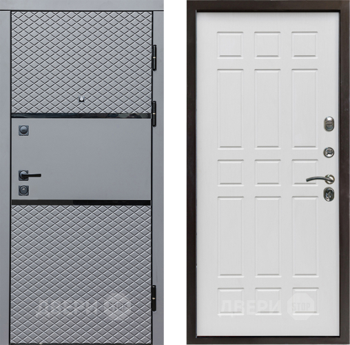 Входная металлическая Дверь Престиж Ромб Спарта Белое дерево в Орехово-Зуево