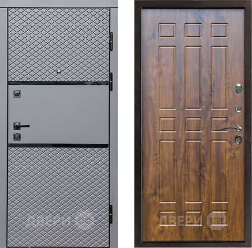 Входная металлическая Дверь Престиж Ромб Спарта Дуб в Орехово-Зуево