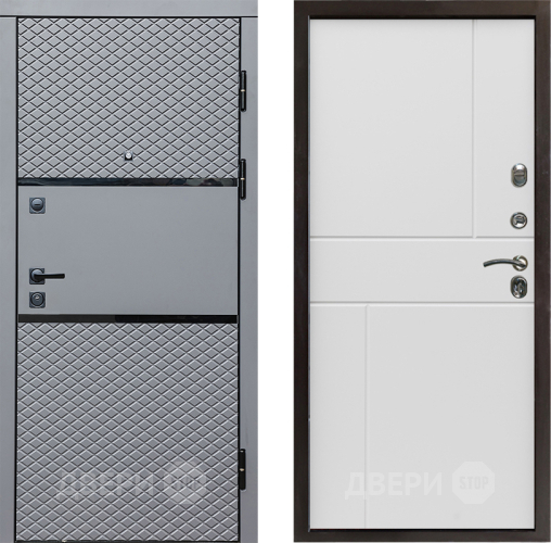 Дверь Престиж Ромб Горизонт Бетон белый в Орехово-Зуево